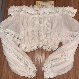 Elan White Blouse
